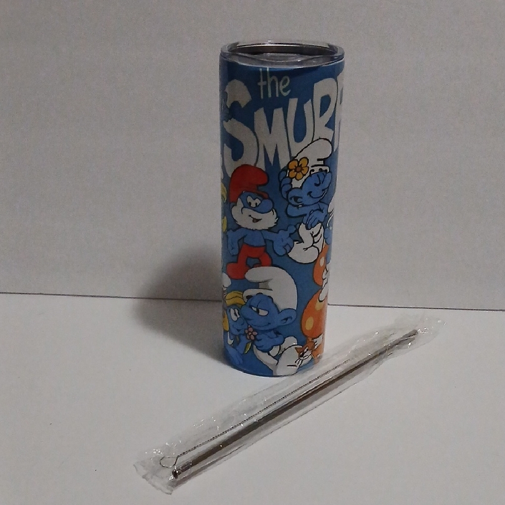 Smurfs Blue and Orange Pet Tumbler